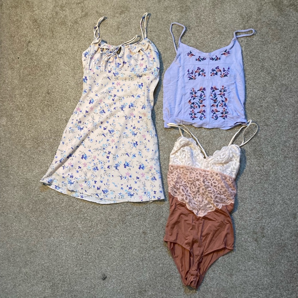 Pink and Purple Floral Lace Bundle